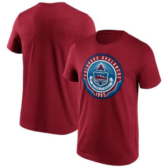 Colorado Avalanche férfi póló Hometown Graphic dark red
