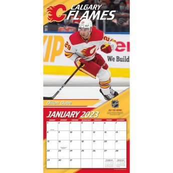 Calgary Flames naptár 2023 Wall Calendar