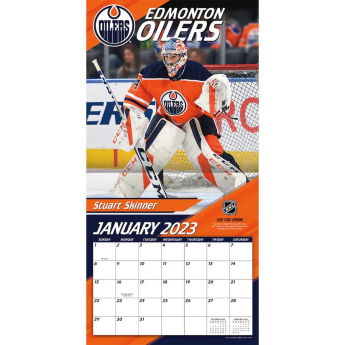 Edmonton Oilers naptár 2023 Wall Calendar