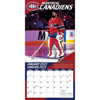 Montreal Canadiens naptár Carey Price #31 2023 Wall Calendar