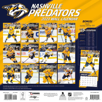 Nashville Predators naptár 2023 Wall