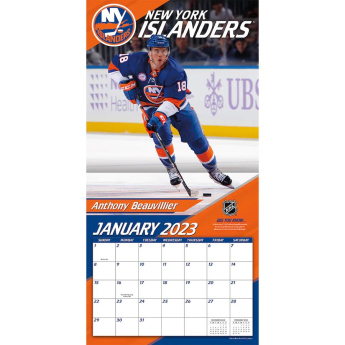 New York Islanders naptár 2023 Wall Calendar