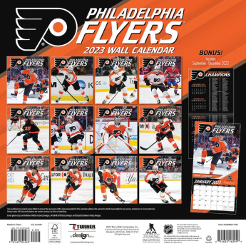 Philadelphia Flyers naptár 2023 Wall Calendar