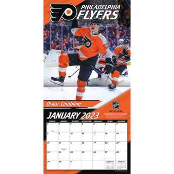 Philadelphia Flyers naptár 2023 Wall Calendar