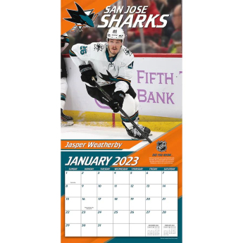 San Jose Sharks naptár 2023 Wall