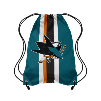 San Jose Sharks tornazsák FOCO Team Stripe Drawstring Backpack