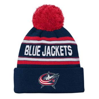 Columbus Blue Jackets gyerek téli sapka Wordmark Cuffed Pom