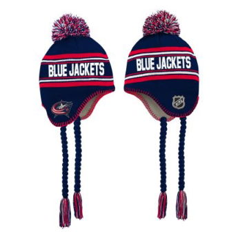 Columbus Blue Jackets gyerek téli sapka Jacquard Tassel