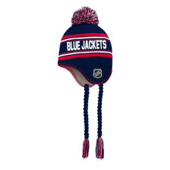 Columbus Blue Jackets gyerek téli sapka Jacquard Tassel