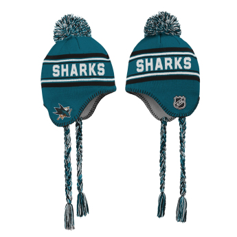 San Jose Sharks gyerek téli sapka Jacquard Tassel