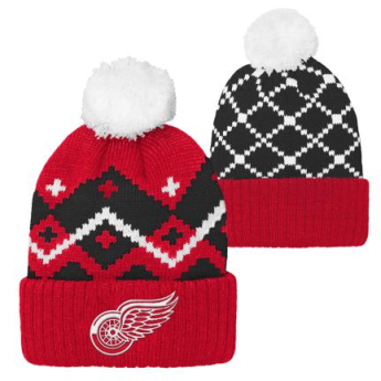 Detroit Red Wings gyerek téli sapka Patchwork Cuffed Knit