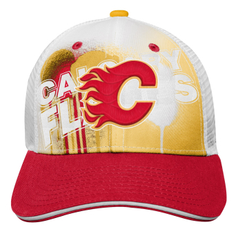 Calgary Flames gyerek baseball sapka Paint Splatter Fashion Meshback