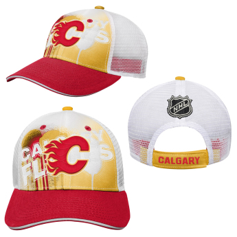 Calgary Flames gyerek baseball sapka Paint Splatter Fashion Meshback