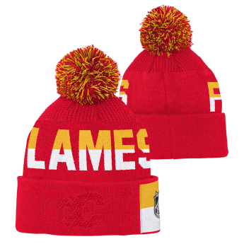 Calgary Flames gyerek téli sapka Faceoff Jacquard Knit