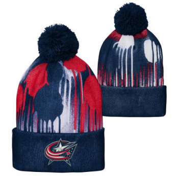 Columbus Blue Jackets gyerek téli sapka Paint Splatter Cuffed
