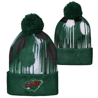 Minnesota Wild gyerek téli sapka Paint Splatter Cuffed