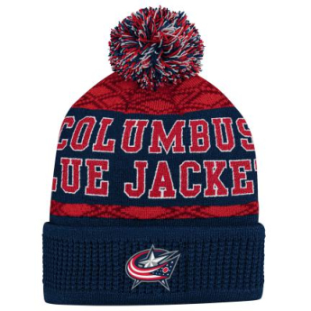 Columbus Blue Jackets gyerek téli sapka Puck Pattern Cuffed