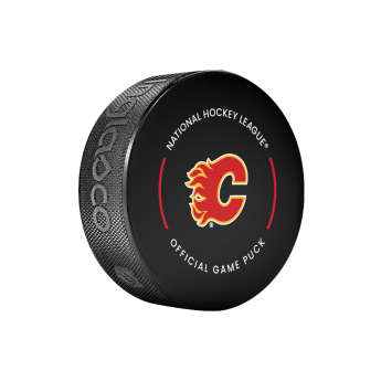 Calgary Flames korong Official Game Puck 2022-2023