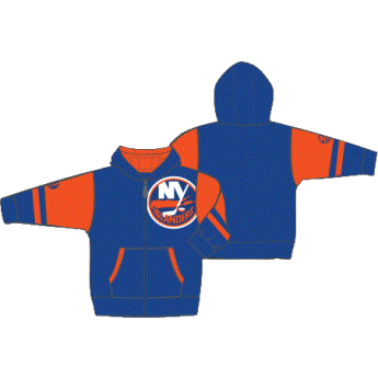 New York Islanders gyerek kapucnis pulóver Faceoff Colorblocked Fleece Full-Zip