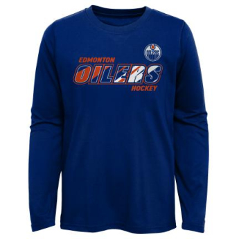 Edmonton Oilers gyerek hosszú ujjú póló Rink Reimagined LS Ultra blue
