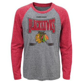 Chicago Blackhawks gyerek hosszú ujjú póló Stick Up LS Triblend Raglan