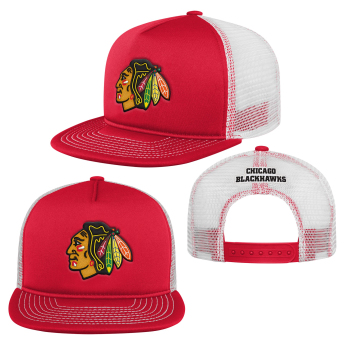 Chicago Blackhawks gyerek flat siltes sapka Foam Front Trucker Snapback