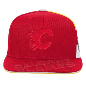 Calgary Flames gyerek flat siltes sapka Faceoff Structured