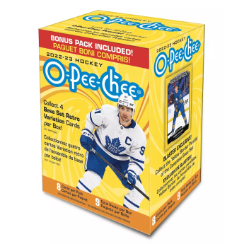 NHL dobozok NHL hokikártyák 2022-23 Upper Deck O-Pee-Chee Blaster Box