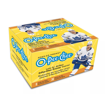 NHL dobozok NHL hokikártyák 2022-23 Upper Deck O-Pee-Chee Retail Box