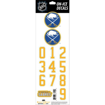 Buffalo Sabres sisak matricák Decals Yellow
