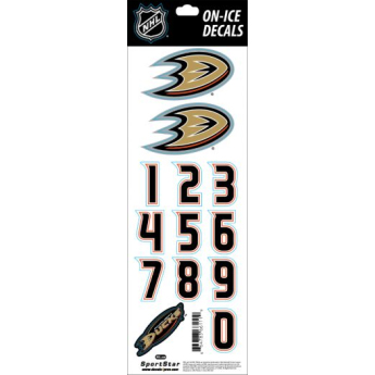 Anaheim Ducks sisak matricák Decals Orange