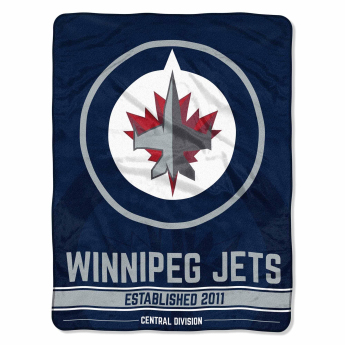 Winnipeg Jets takaró Plush Micro Throw Logo