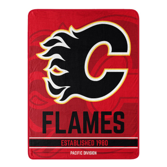 Calgary Flames takaró Plush Micro Throw Logo