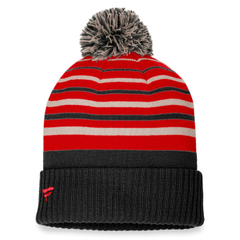 Chicago Blackhawks téli sapka True Classic Beanie with Pom Black-Athletic Red