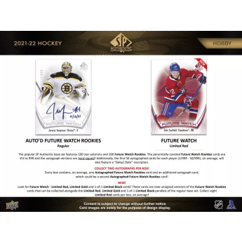 NHL dobozok NHL hokikártyák 2021-22 Upper Deck SP Authentic Hobby Box