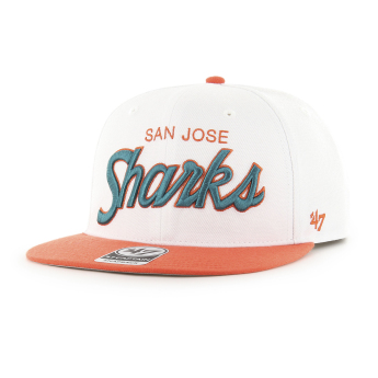 San Jose Sharks baseball flat sapka Script Side Two Tone 47 CAPTAIN NHL WO