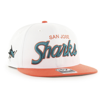 San Jose Sharks baseball flat sapka Script Side Two Tone 47 CAPTAIN NHL WO