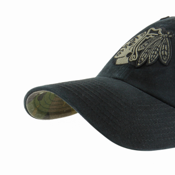 Chicago Blackhawks baseball sapka Ballpark Camo 47 CLEAN UP NHL black