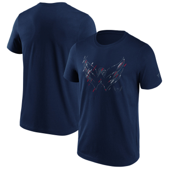 Washington Capitals férfi póló Etch T-Shirt navy