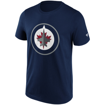 Winnipeg Jets férfi póló Primary Logo Graphic navy