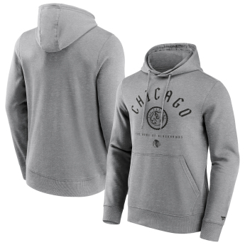 Chicago Blackhawks férfi kapucnis pulóver College Stamp Hoodie grey