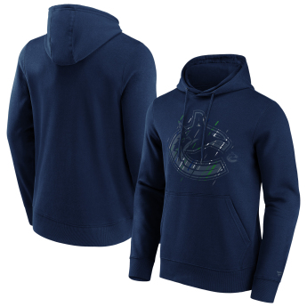 Vancouver Canucks férfi kapucnis pulóver Etch Hoodie navy