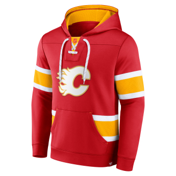 Calgary Flames férfi kapucnis pulóver Iconic NHL Exclusive Pullover Hoodie red