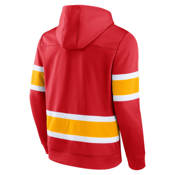 Calgary Flames férfi kapucnis pulóver Iconic NHL Exclusive Pullover Hoodie red