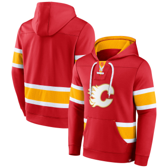 Calgary Flames férfi kapucnis pulóver Iconic NHL Exclusive Pullover Hoodie red