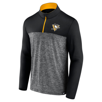 Pittsburgh Penguins férfi pulóver Iconic Defender 1/4 Zip black