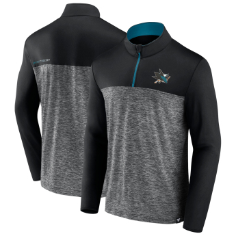 San Jose Sharks férfi pulóver Iconic Defender 1/4 Zip