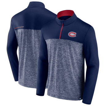 Montreal Canadiens férfi pulóver Iconic Defender 1/4 Zip blue