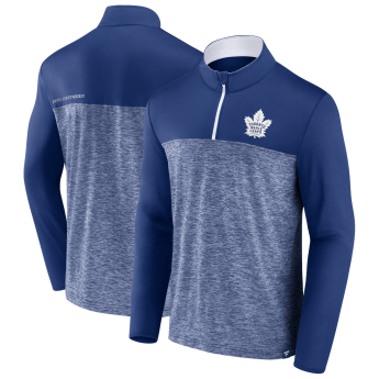 Toronto Maple Leafs férfi pulóver Iconic Defender 1/4 Zip blue