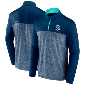 Seattle Kraken férfi pulóver Iconic Defender 1/4 Zip blue